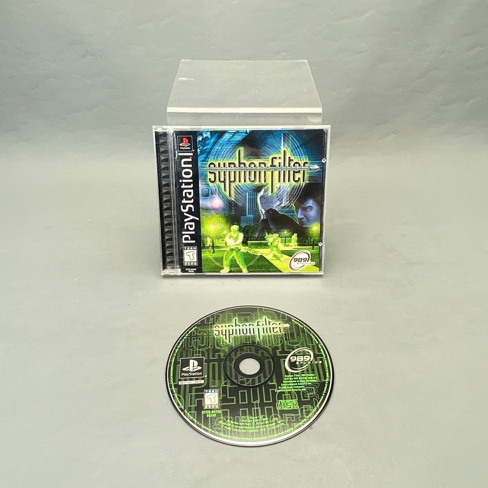 Syphon Filter (Sony PlayStation PS1, 1999) Complete CIB - Tested & Working